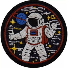 Ivamis Space Cowboy Astronaut Patch Embroidered - 3x3 inch - P7461