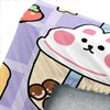 QOOMO Kawaii Bear Sheet Set,Kawaii Kids Bed Sheets,Cute Bear 16"