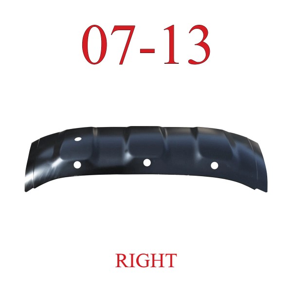 KEY PARTS 07 13 GMC Right Upper Center Arch, Rear