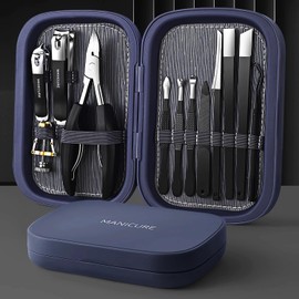 ネイルクリッパーセット ステンレス製 爪切り 12点セット 爪切り+やすり+ピンセット+耳かき 家庭用 携帯便利