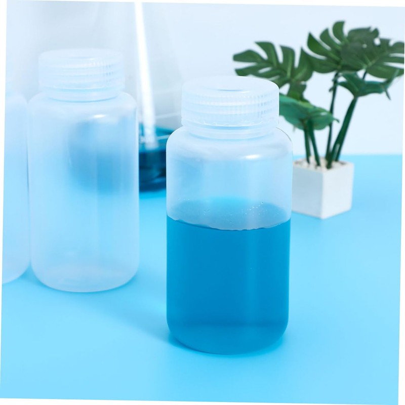 CHILDWEET 8pcs Leakproof Lab Bottles with Caps Wide Mouth Heat