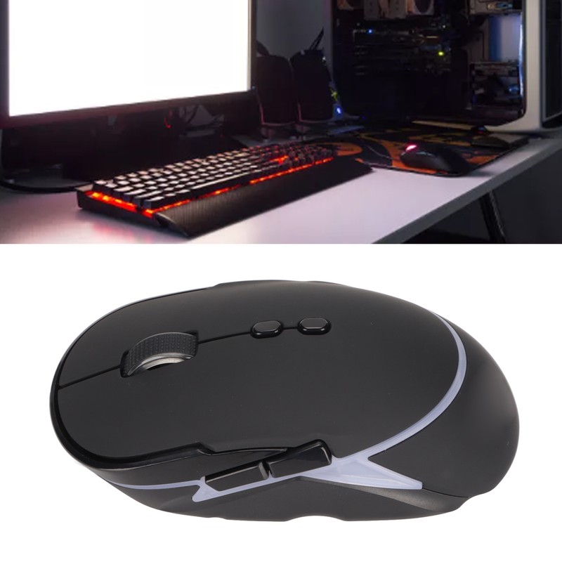 Wireless Gaming Mouse 3 Level Adjustable DPI RGB Color Backlit