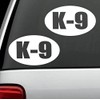 2-Count K-9 Oval Decal M1102 Sticker