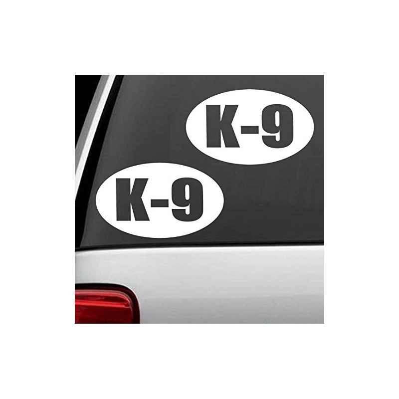 2-Count K-9 Oval Decal M1102 Sticker