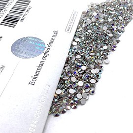 Crystal AB Genuine Czech Preciosa MC Chaton Rose Maxima SS16 4mm Flatbacks 16ss No Hotfix Round Rhinestones 144 Pieces DIY Bling Deco Nail Arts