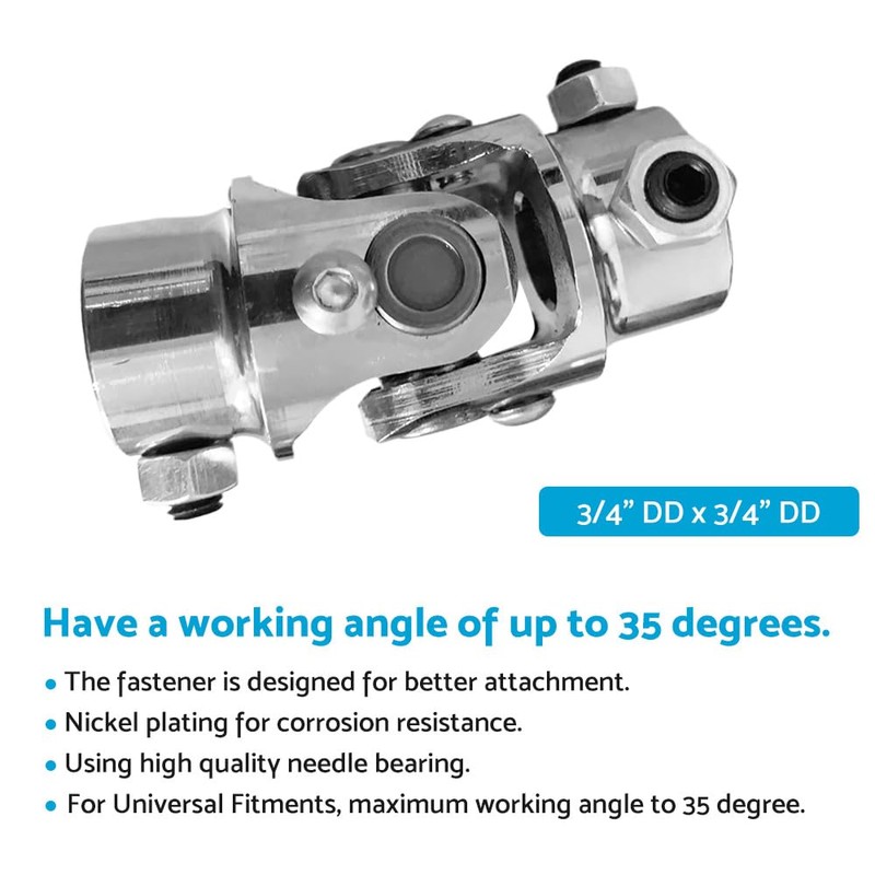 MAX COOL Steering Universal Joint Uni U-Joint 3/4" Dd To