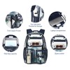 Cusangel Clear Blue Backpack for School, Heavy Duty Backpack for