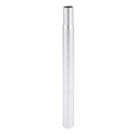 X AUTOHAUX Bicycle Seat Post Seat Tube Replacement Aluminium Alloy 25.4 x 300 mm Silver Tone