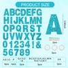 BEISHIDA 116 PCS A-Z Glitter Lake Blue DIY Letter Banner