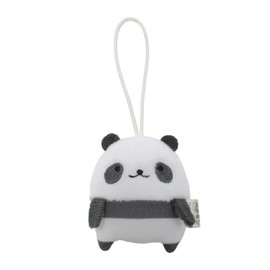 Morisaka Global Petamon Mascot, Panda, 2.2 x 1.0 x 2.6 inches (5.5 x 2.5 x 6.5 cm), Animal, Panda, Strap, Charm, Cute, Stuffed Toy, Going Outing, Sneaking, Bag or Backpack PETA-0005