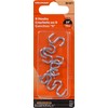 Hardware Essentials 851871 Zinc S-Hooks 0.092" x 3/4"