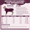 Hjyokuso Hairless Cat Sweater, Sphynx Clothes, Kitten Breathable Sweaters For