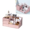 Cosmetic Storage Box, Elegant Multifunctional Makeup Organiser for Countertop with