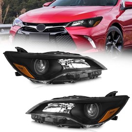WEELMOTO Faros compatibles con Toyota Camry XLE LE SE 2015, 2016, 2017, modelos de fbrica solo [sedn de 4 puertas], repuesto para faros delanteros... 