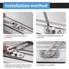 4 Pairs Window Restrictors Locks, 304 Stainless Steel Window Safety