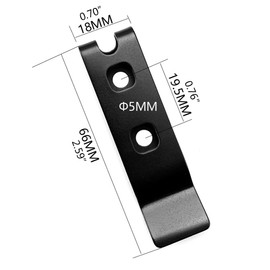 TCM-KE K Sheath Waist Clip with Screw Sheath Back Clip Clamps Backpack Cover Accessories Waist Back Belt Clip K Coat Clip