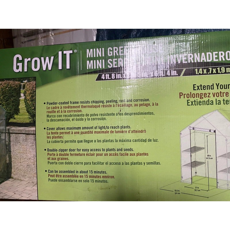 ShelterLogic Shelter Logic #70519 Grow It 4 Tier Mini Growhouse