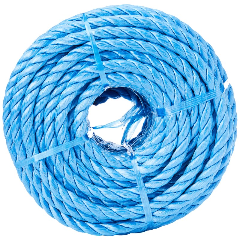 Faithfull FAIRB30100 Blue Poly Rope Coil 10mm Dia x 30M