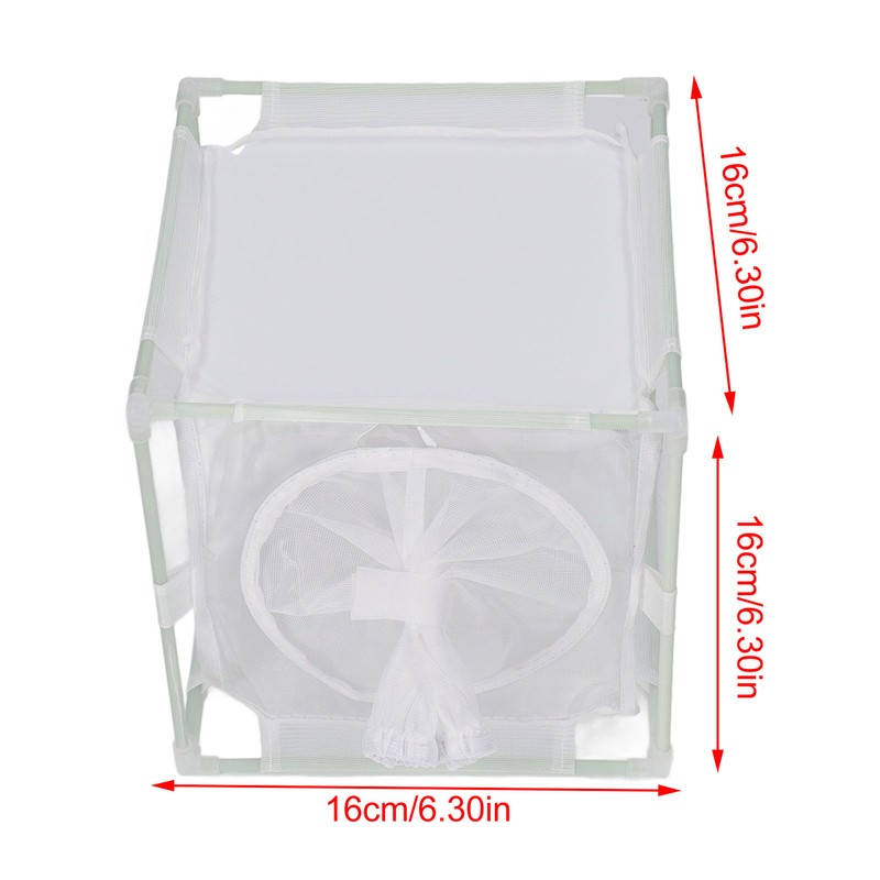 Insect Observation Cage PVC Mesh White Reusable Butterfly Habitat Breeding