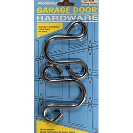 Randall Manufacturing Co., Inc Garage Door Spring Hooks - for Tandem Spring Installations - 2 Pieces