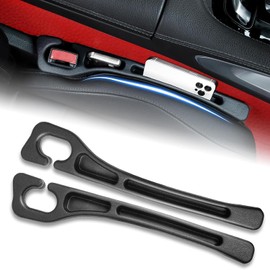 Organizador universal de 2 piezas para asiento de coche con bolsillos laterales, protector de asiento de coche duradero antideslizante, sin herramientas, instalación de 10 segundos para coches
