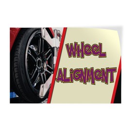 Decal Stickers Multiple Sizes Wheel Alignment Advertising Printing C Industrial Vinyl Safety Sign Label Automotive 24x18Inches
