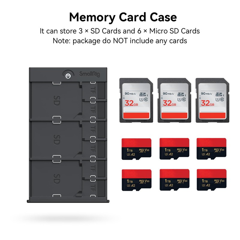 SmallRig Memory Card Case Holder Anti-Shock Anti-Fall and Scratch Suitable