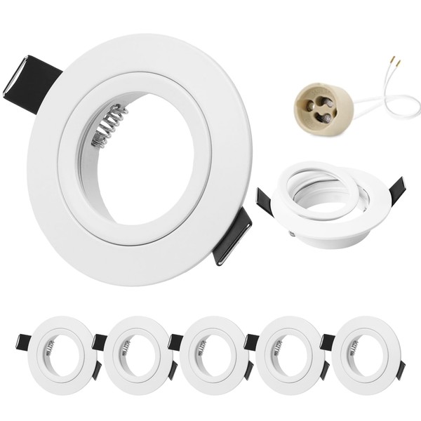 GeyouLux Set of 6 Recessed Spotlights LED 230 V Frame