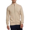 Indicode INLut Men's Cardigan with Stand-Up Collar and Zip |