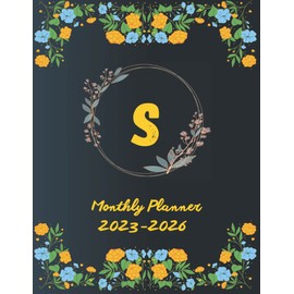 Monthly Planner 2023-2026-S: July 2023 To June 2026 - 12 Weekly Planner Spread Views Calendar & Organizer Diary For Student-Black Cover 2023-2026 ... Planner-date books and planners 2023-2026