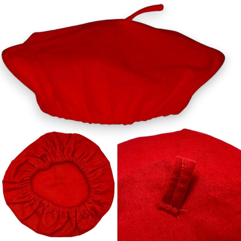 FNA FASHIONS Unisex Red French Beret Hat – Ideal for