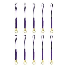 Nippon Chuko F1-102 String with Cans Netsuke Straps, 3.1 inches (8 cm), 10 Pieces, Purple