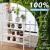 Buymoth 4 Tier Bamboo Shoe Rack Storage Organizer for Closet,