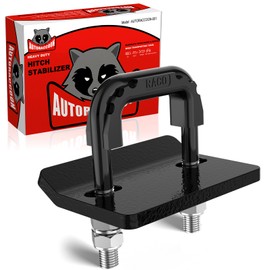 AUTORACCOON Hitch Tightener Anti-Rattle Clamp - Heavy Duty Hitch Stabilizer for 1.25" and 2" Trailer Hitches, Rubber Isolator and Anti-Rust Double Coating Protective