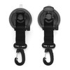 QWORK 4-Piece Suction Cup Camping Set with 4 Hooks, Suction