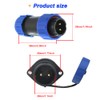 Xiatiaosann SP21 2Pin Panel Mount 21mm Connector, Waterproof IP68 Circular