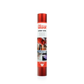 Siser 1FPSPU-ERO-3001 Thermal Transferable Vinyl, Red, 100 cm x 30 cm