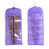 Buyoget Hair Extensions Holder with Storage Bag 2PCS Purple &