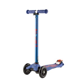 Micro Kickboard - Maxi Deluxe 3-Wheeled, Lean-to-Steer, Swiss-Designed Micro Scooter for Kids, Ages 5-12 (Blue)