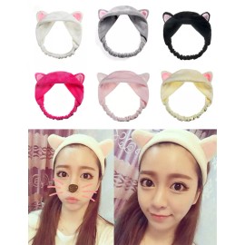 Etude House My Beauty Lovely Etti Hair Band / Cute Cat Ear Hair Band Running Man - Beige