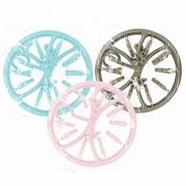 Hanging Clothes Airer Baby Hanging With Clips Plastic Drying Lightweight Clothes Indoor Outdoor For Smaller Garments Socks Towel Hats Gloves Baby Clothes Accessory Assorted Colors 26cm (Pack Of 1)