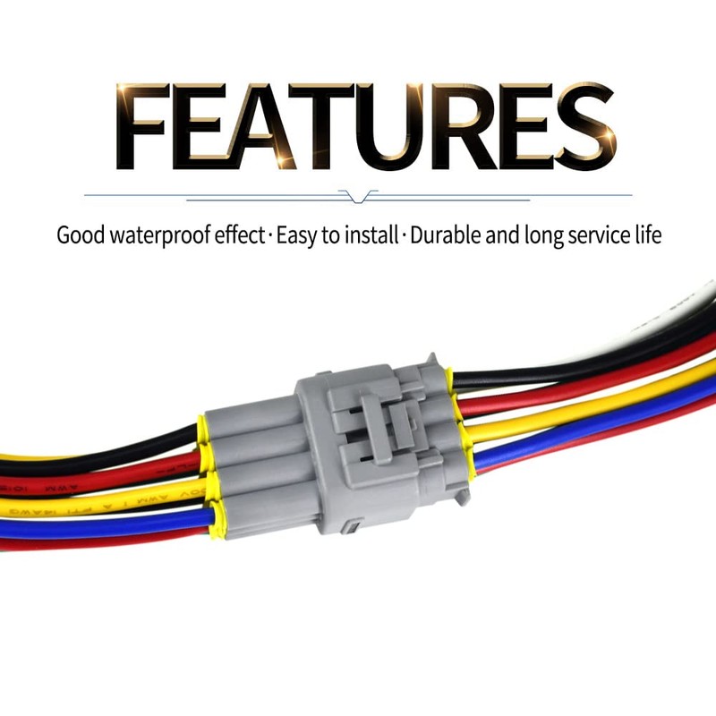 12Pin 14AWG Waterproof Plug Connector Pigtail Cable Fits for All
