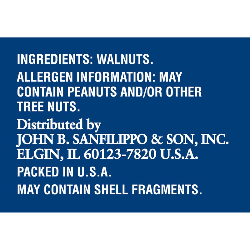 Fisher Chopped Walnuts, 6 Ounces, California Grown Walnuts, Unsalted, Naturally