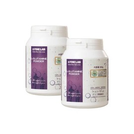 Fine Labs L-Glutamine 300g Set of 2, 1 Piece, 1g / 미세 실험실 L-글루타민 300g 2개 세트, 1개, 1g