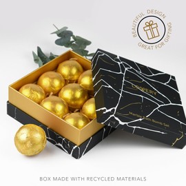 Lovery 24K Gold Bath Bombs Set - Deluxe Marble Bath Bomb Gift Set - For Women and Men