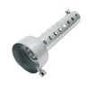 Baceyong Universal 45 mm Silver Motorcycle Exhaust Silencer for Motorcycle