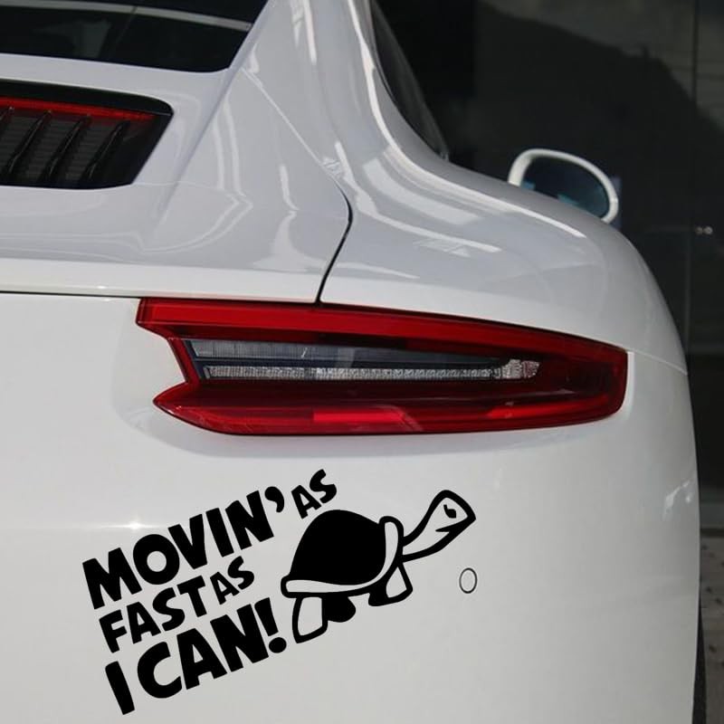 HEHEMM Movin AS Fast As I Can Fun Car Bumper