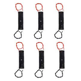 LAMPVPATH (Pack of 6) Single AA Battery Holder, 1 X 1.5V AA Battery Holder, AA Battery Holder with Leads Wires