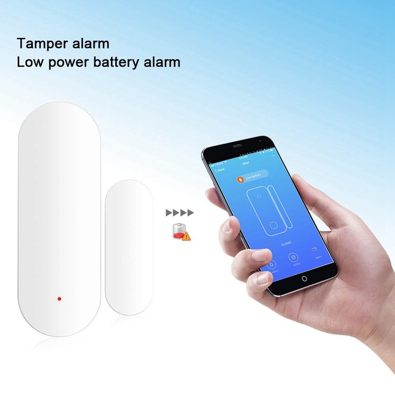 Tür Fenster Alarm Sensor, Wireless WiFi Magnetic Door Window Sensor,