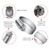 Selizo 40Pcs Hose Clamp Including 7 Sizes Adjustable Pipe Tube